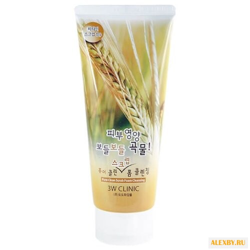 3W Clinic пенка-скраб для