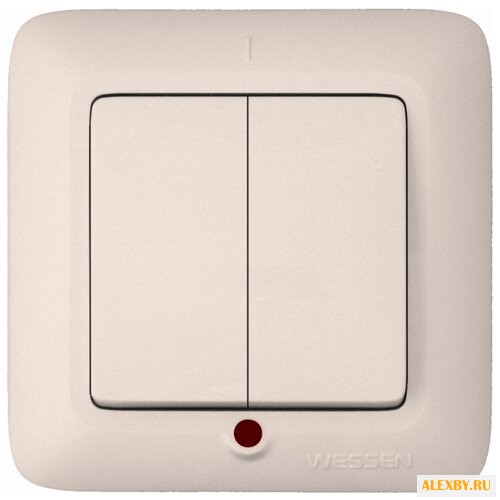 Выключатель 2х1-полюсный