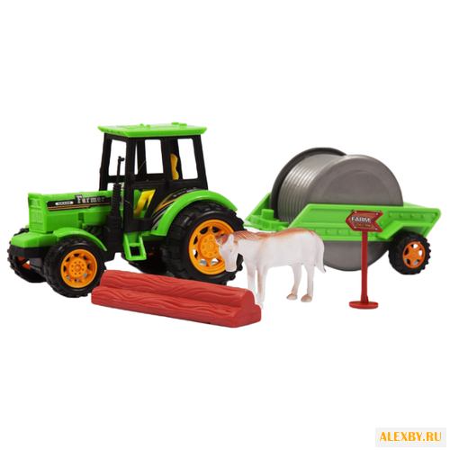Трактор Handers с прицепом: