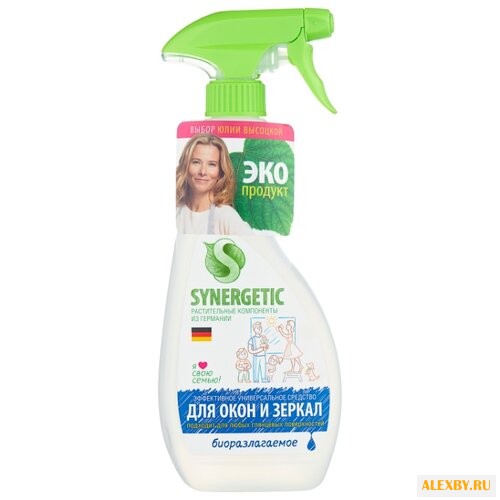 Спрей Synergetic для мытья стёкол