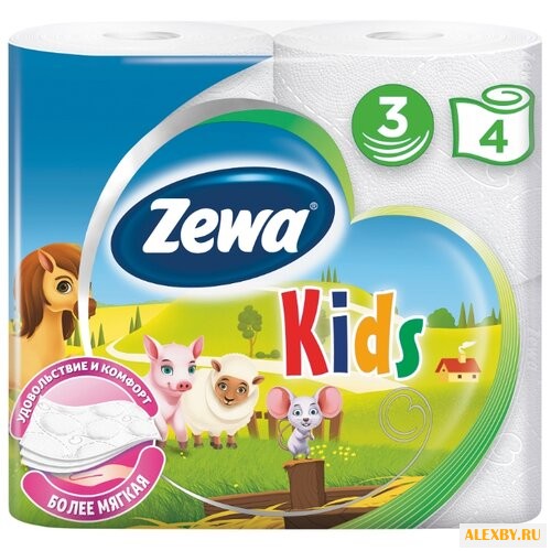Туалетная бумага Zewa Kids
