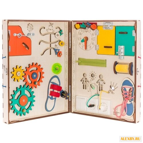 Бизиборд IWOODPLAY 68х42 см с