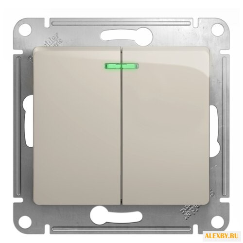 Выключатель 2х1-полюсный