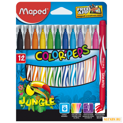 Maped Фломастеры Jungle 12 шт.