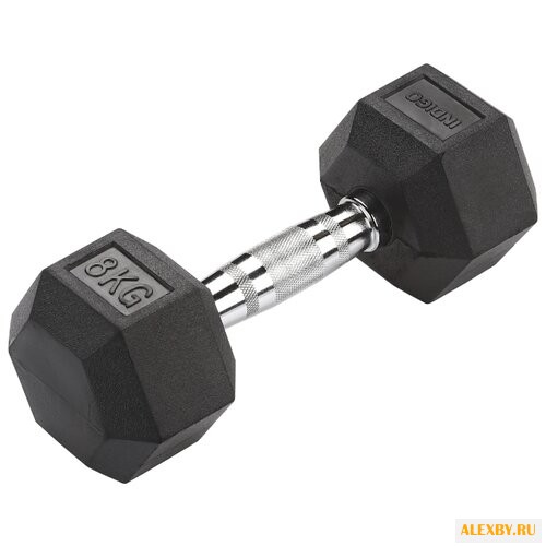 Гантель цельнолитая Indigo