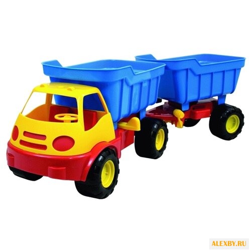 Грузовик ZEBRATOYS с прицепом