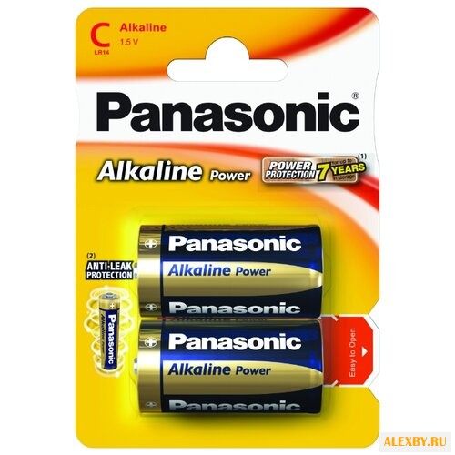 Батарейка C Panasonic Alkaline