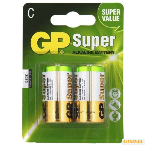 Батарейка C GP Super Alkaline 14А