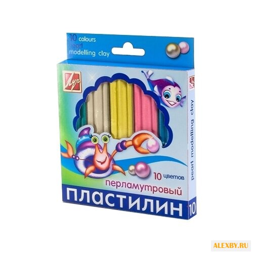 Пластилин Луч перламутровый 10