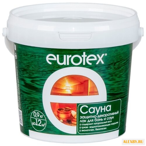 Лак EUROTEX Сауна 0.9 кг