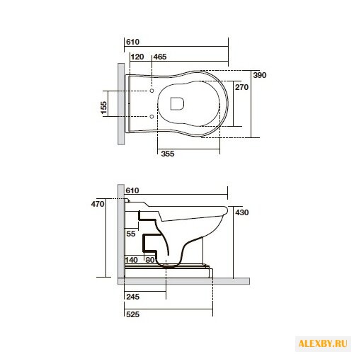 Унитаз KERASAN Retro 1016