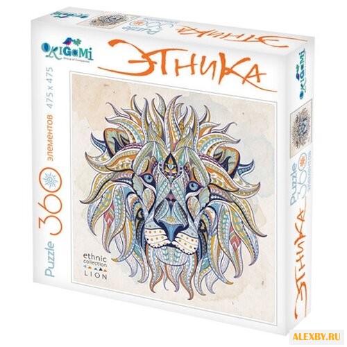 Пазл Origami Арт-терапия Лев