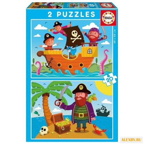 Набор пазлов Educa Пираты 17149