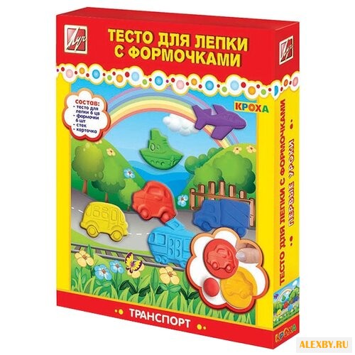 Масса для лепки Луч Транспорт с