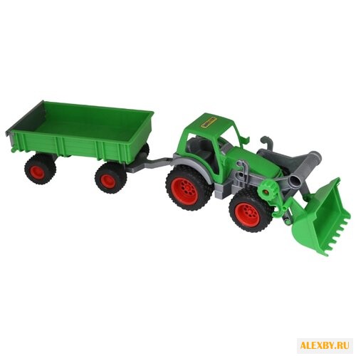 Трактор Wader с прицепом