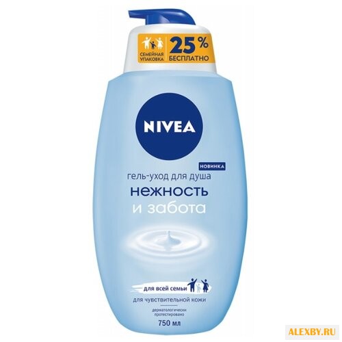 Гель для душа Nivea Нежность и