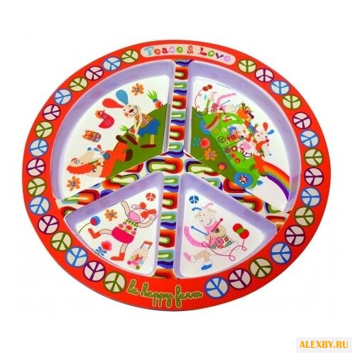 Тарелка Ebulobo Веселая ферма