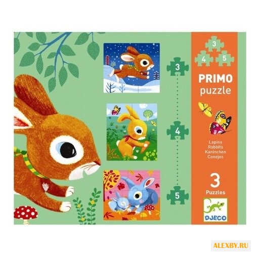 Набор пазлов DJECO Зайчики 07140