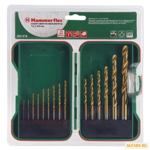 Набор сверл Hammer 202-918 DR