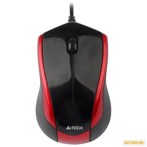Мышь A4Tech N-400-2 Red-Black USB