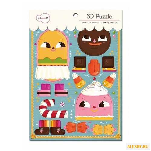 Набор пазлов Krooom 3D Сласти