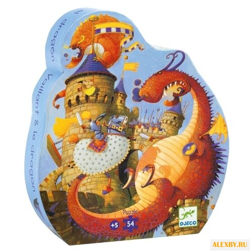 Пазл DJECO Рыцарь и дракон