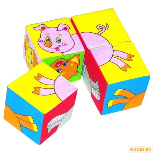Кубики-пазлы Мякиши Собери