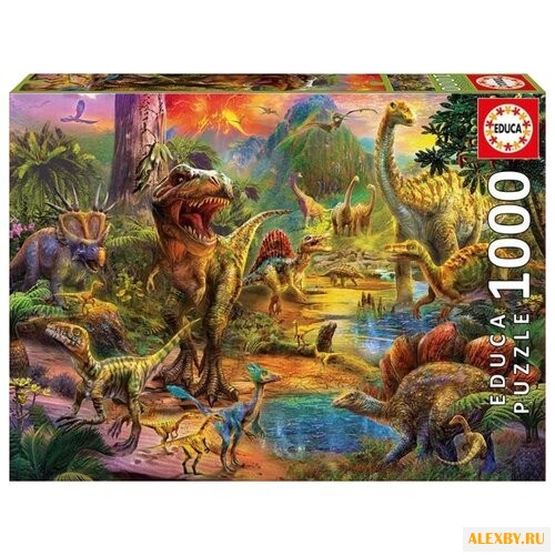 Пазл Educa Земля динозавров