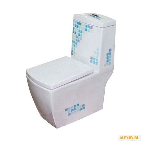 Унитаз Arcus 050 белый мозаика MM