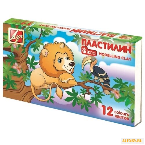 Пластилин Луч Zoo 12 цветов