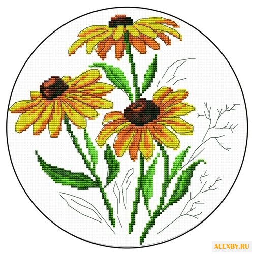 Цветной Вышивка крестом