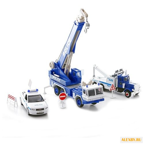 Набор техники Welly Полиция 10