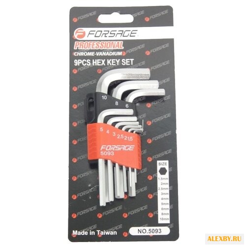 Набор имбусовых ключей Forsage