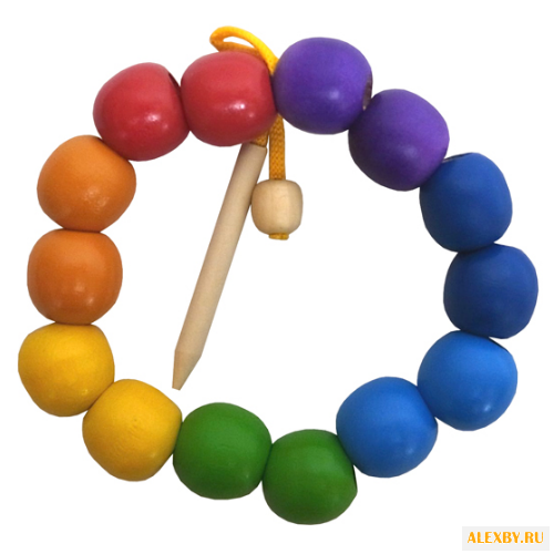 Шнуровка RNToys Бусы Радуга Д-642