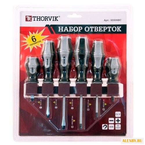 Набор отверток Thorvik SDS06BC