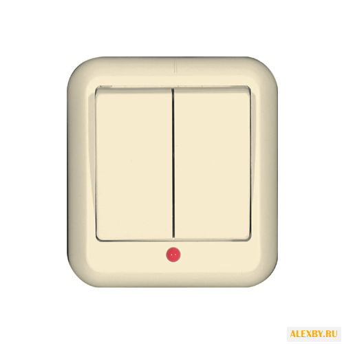 Выключатель 2х1-полюсный