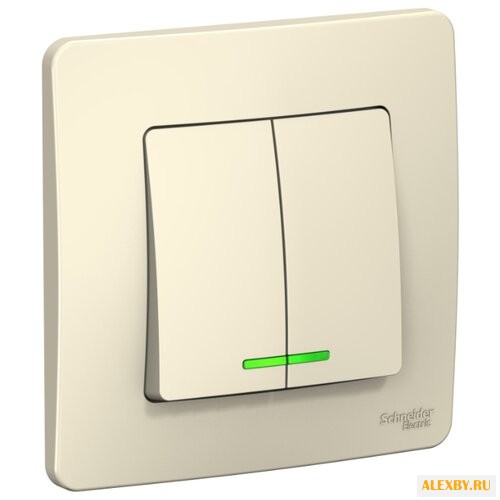 Выключатель 2х1-полюсный