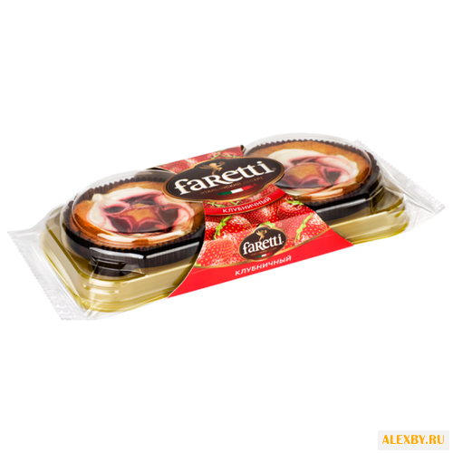 Пирожное Faretti клубничное