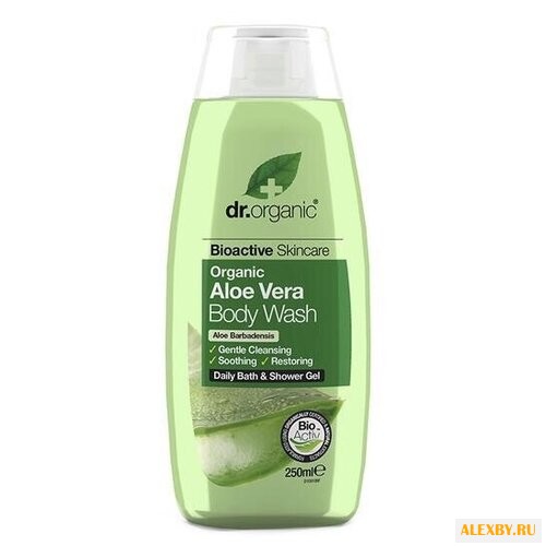 Гель для душа dr. organic Aloe