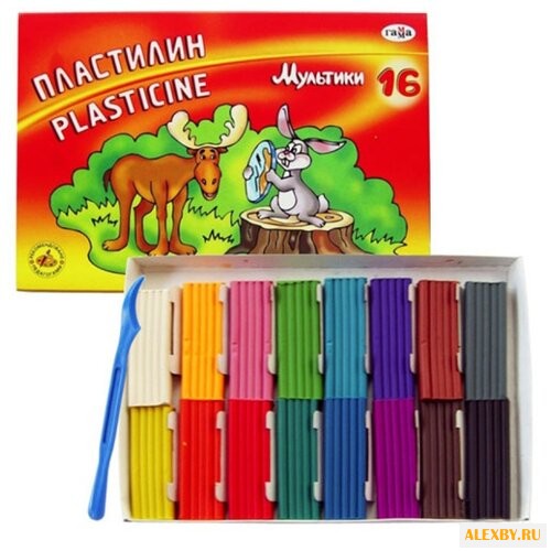 Пластилин Гамма Мультики 16