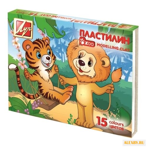 Пластилин Луч Zoo 15 цветов