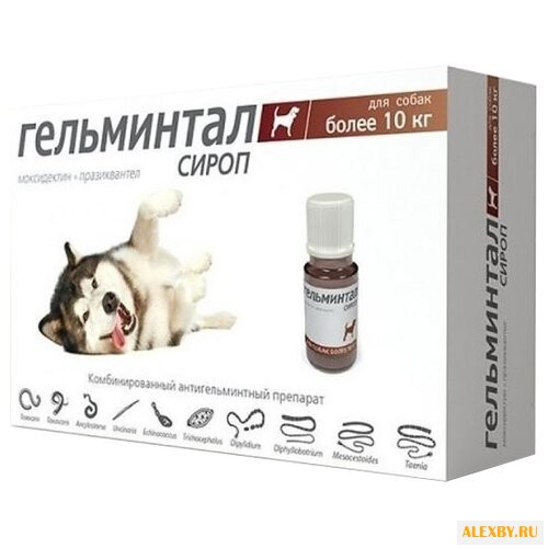 Гельминтал Cироп для собак