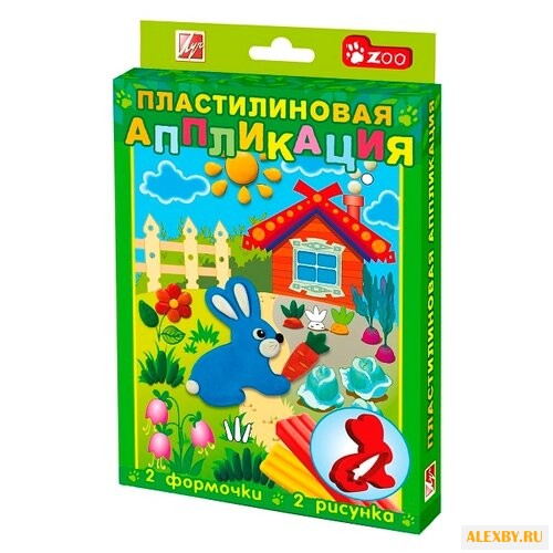Пластилин Луч аппликация Зайчик