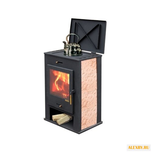 Печь-камин МЕТА Охта с плитой