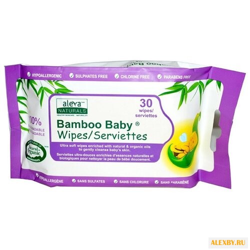 Влажные салфетки Aleva Naturals