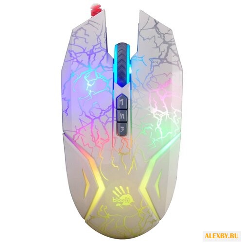Мышь A4Tech N50 Neon White USB