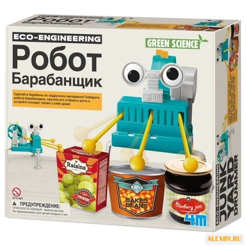 Набор 4M Робот-барабанщик