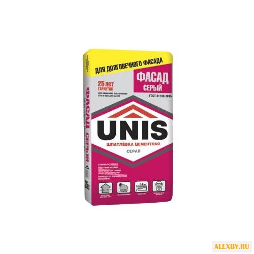 Шпатлевка Unis Фасад серый