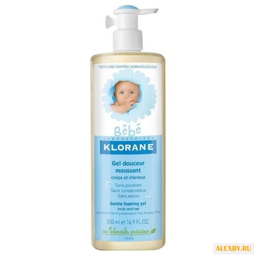 Klorane Мягкий пенящийся гель