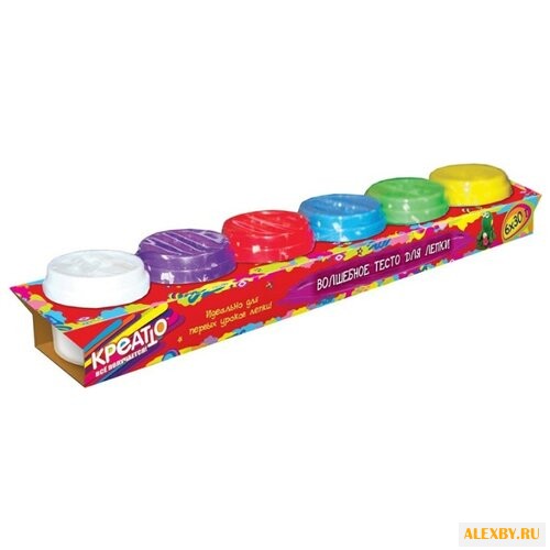 Масса для лепки РОСМЭН 6 цветов